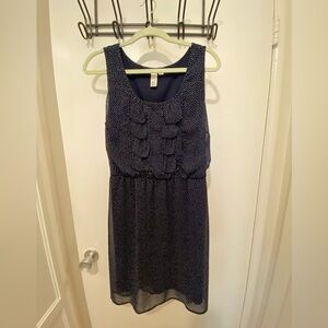 Emma & Michele Navy Polka Dot Dress
